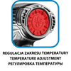 Opalarka 2000W, zakres temperatur:I: 50ºC, II: 50-550ºC, III: 50-550ºC,walizka