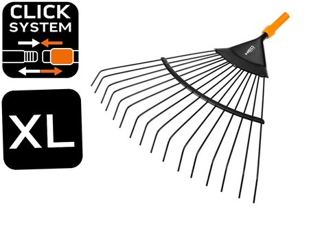 Grabie wachlarzowe metalowe. NEO Click System