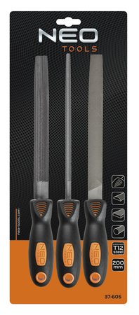 Pilniki do metalu, zestaw 3 szt.