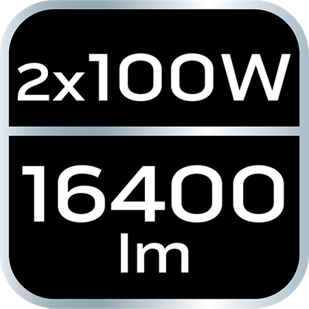 Reflektor podwójny 2x100W SMD LED 2 x 8500lm na statywie 1.8m
