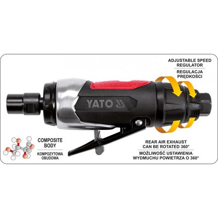 SZLIFIERKA PNEUMATYCZNA PROSTA 6MM