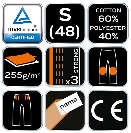 Spodnie robocze CAMO, rozmiar S