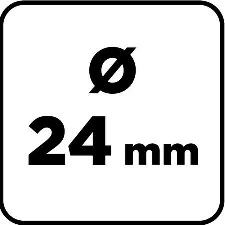 Szczotka druciana pędzelkowa 24 mm, drut karbowany, stalowy, z trzpieniem 6 mm