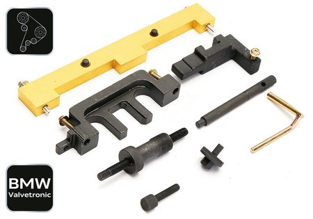 Zestaw blokad rozrządu do silników benzynowych BMW z systemem Valvetronic.