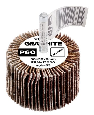 Ściernica listkowa trzpieniowa 50 x 30 x 6 mm, P60