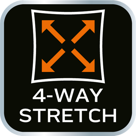 Spodnie robocze OUTDOOR, 4 way stretch, musztardowe, rozmiar XXL