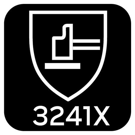 Rękawice robocze ocieplane, poliester pokryty lateksem (2 warstwy), 3241X, rozmiar 11