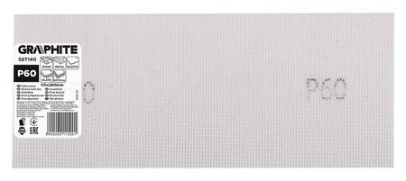 Siatka ścierna biała 115 x 280 mm, P60