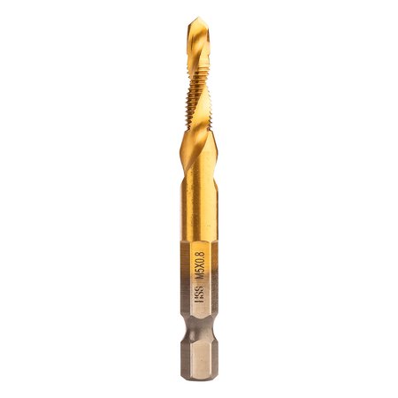 Wiertło gwintujące HSS TiN, M5x0,8 mm, Hex