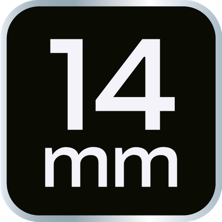 Nasadka udarowa 1/2", 14 x 38mm, Cr-Mo