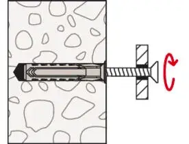 Fischer Kołek Rozporowy SX Plus 8x40 S z Wkrętem (50 szt.) 568208