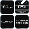 Poziomnica aluminiowa S 300, 3 libelle, 180 cm