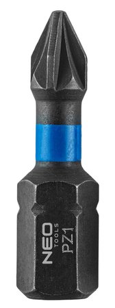 Bity udarowe PH1/2/3, PZ1/2/3 x 25 mm, 6 szt.