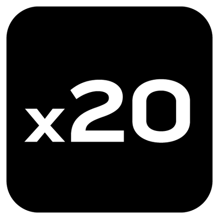 Podkładki filcowe samoprzylepne, białe 20x20 mm, 20 szt.