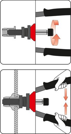 NITOWNICA RĘCZNA DO NITONAKRĘTEK M3-M12