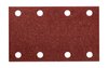 Papier ścierny prostokątny 8 otworów 130 x 80 mm P80 do 04-623, 5 szt.