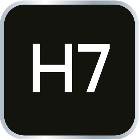 Końcówka sześciokątna na nasadce 1/2", H7 x 100 mm