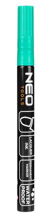 Marker budowlany, 4 kolory, permanentny, wodoodporny, lakierowy, aluminiowy, 4 szt