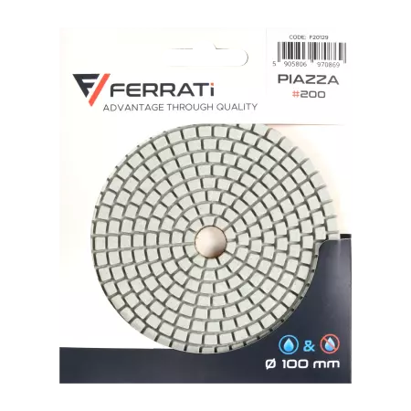 Ferrati Pad Polerski Diamentowy F20129 100mm #200 PIAZZA