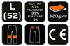 Spodnie dresowe COMFORT, szaro-czarne, rozmiar L