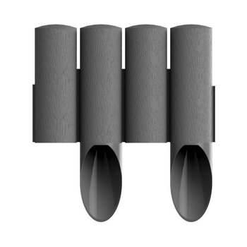 PALISADA OGRODOWA  STANDARD14,5CM*2,3MB GRAFITOWA