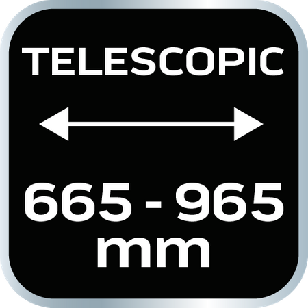 Sekator do gałęzi by-pass 665 mm, zakres do 42 mm, przekładnia, teleskopowe uchwyty