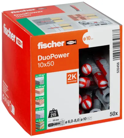 Fischer Kołek Uniwersalny DuoPower 10x50 (50 szt.) 535456