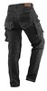 Spodnie robocze DENIM, czarne, rozmiar M