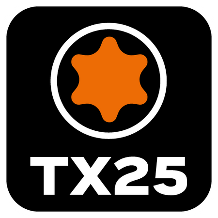 Bity udarowe TX25 x 25 mm, 2 szt.