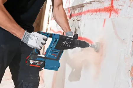 Bosch GBH 18V-26 F Młot udarowo-obrotowy akumulatorowy SDS plus 18V (2x ProCORE18V 5.5Ah, GAL 1880CV, GDE 18V-16, L-BOXX 238)