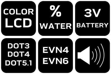 Elektroniczny tester płynu hamulcowego DOT3, DOT4, DOT5.1, EVN4, EVN6