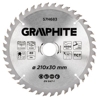 Tarcza do pilarki, widiowa, 210 x 30 mm, 40 zębów