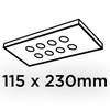 Szlifierka oscylacyjna 380W, stopa 115 x 230 mm
