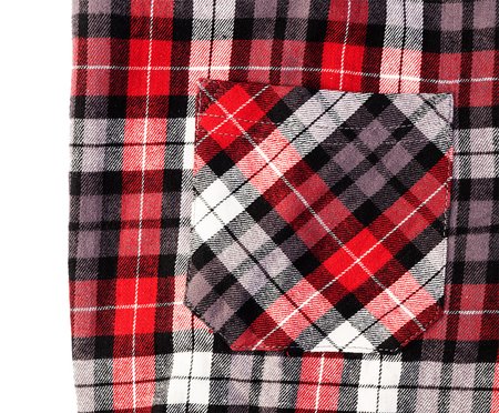 Koszula flanelowa krata czerwono-czarno-biała, rozmiar XXL