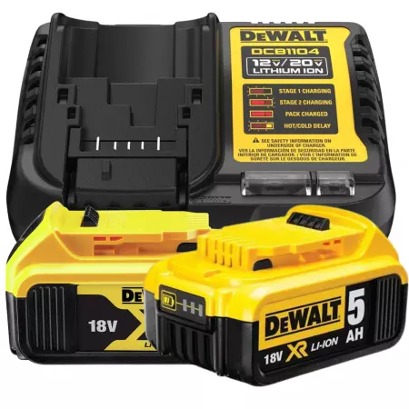DeWalt DCK355P2T Zestaw Combo 3-Narzędziowy 18V XR 2x5.0Ah