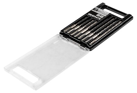 Zestaw wierteł do betonu SDS Plus z podwójną spiralą 5, 6, 8, 10 x 110 mm, 5, 6, 8, 10 x 160 mm