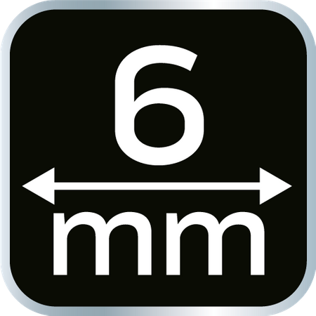 Dłuta 6, 12, 18, 24 mm, zestaw 4 szt. Uchwyt drewniany