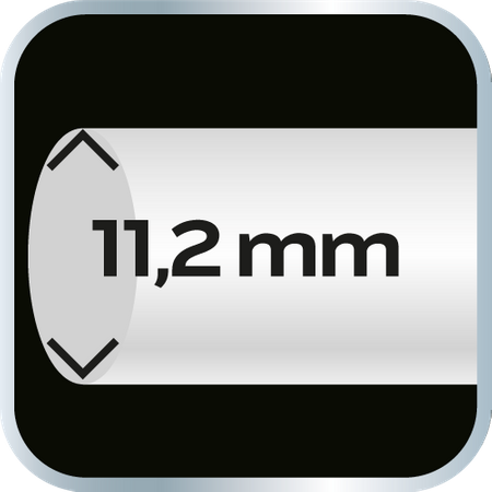 Wkłady klejowe 11 mm, czarne, 12 szt.