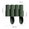 PALISADA OGRODOWA  STANDARD14,5CM*2,3MB ZIELONA