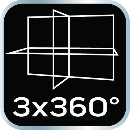 Laser 3D, czerwony, walizka, tarcza celownicza, magnetyczny uchwyt, ładowarka