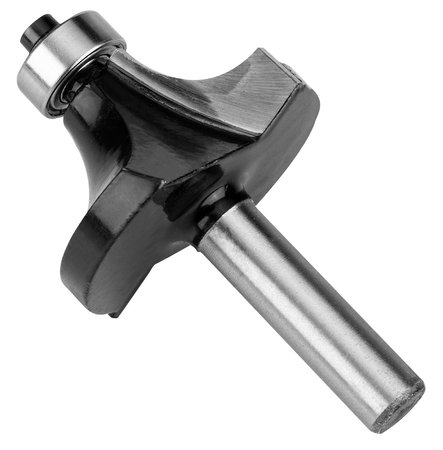 Frez do drewna z łożyskiem, ozdobny, widiowy, 38.1 x 19mm, trzpień 8 mm