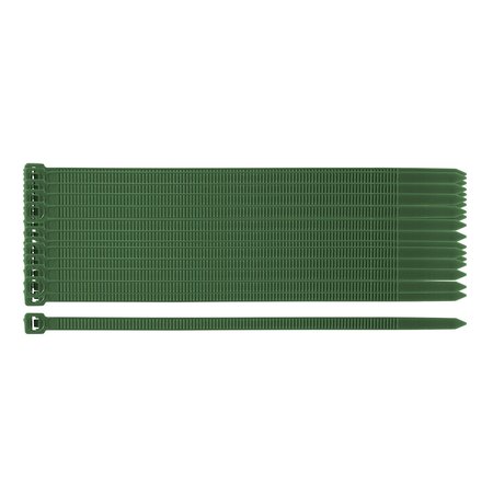 Opaski zaciskowe ogrodowe 4,8 x 160mm, 50 szt., zielone