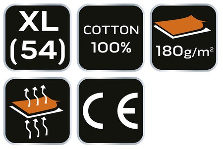 T-shirt, biały, rozmiar XL