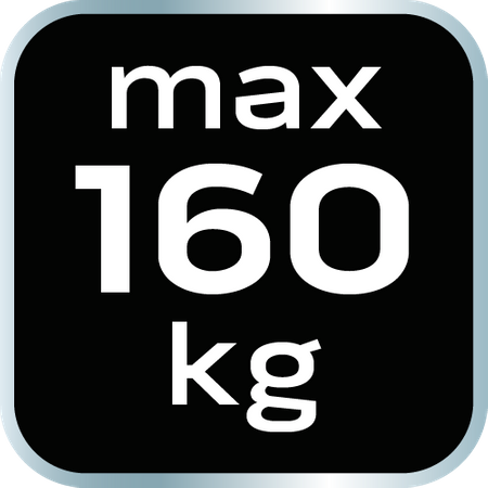 Przyssawka próżniowa z pompką, do glazury i szkla, 160 kg, w walizce