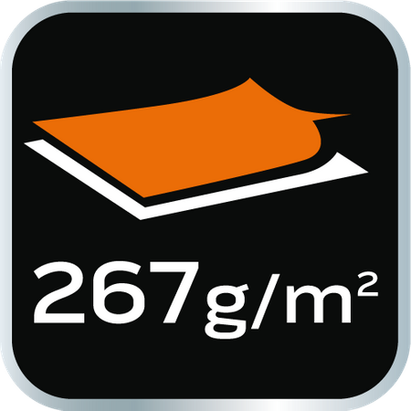 Spodnie robocze na szelkach, białe, HD, rozmiar M/50