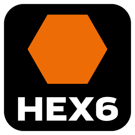 Bity udarowe HEX6 x 25 mm, 2 szt.