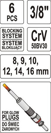 KLUCZE DO ŚWIEC ŻAROWYCH