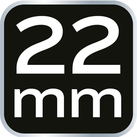 Klucz płasko-oczkowy z przegubem i grzechotką 22 mm