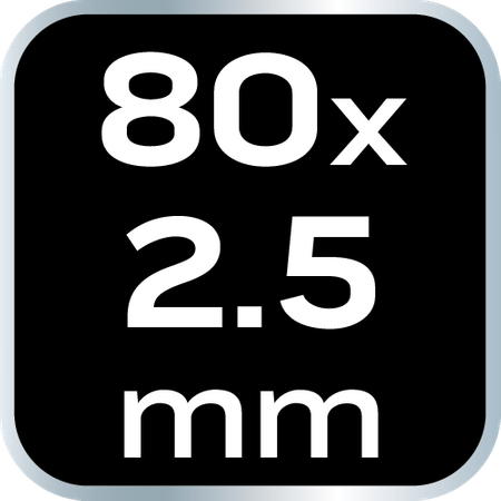 Opaski zaciskowe EXTREME 2.5 × 80 mm, białe, 100 szt.