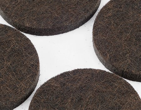 Podkładki filcowe okrągłe samoprzylepne, ciemnobrązowe 40mm, 4 szt.